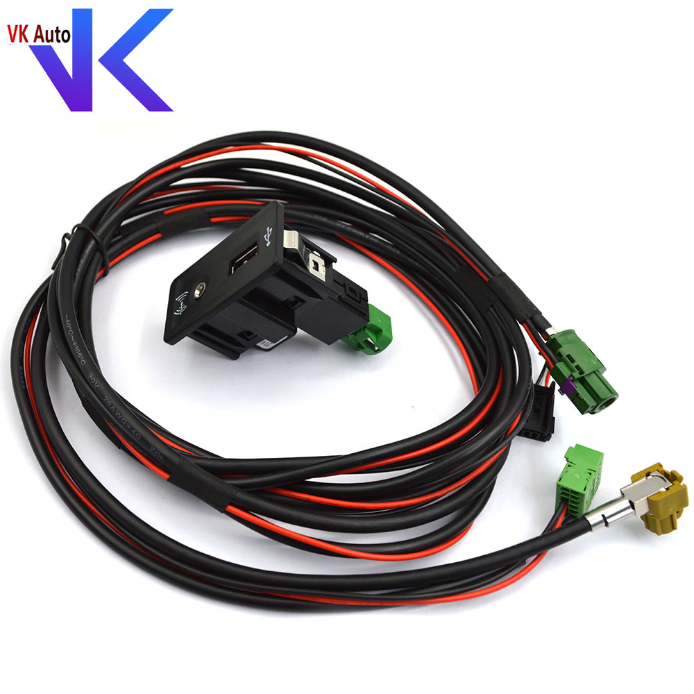 Vw ゴルフ 7 MK7 VII パサート B8 CarPlay メディア USB AUX スイッチ MIB2 MDI USB AMI アダプタプラグソケット 5Q 0035726 E 5Q0 035 726 E