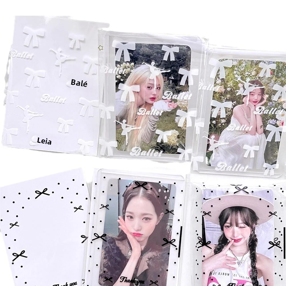 50 unidades/pacote claro photocard mangas auto-adesivo capa de cartão ídolo saco de embalagem de foto auto selagem saco protetor de cartão de presente