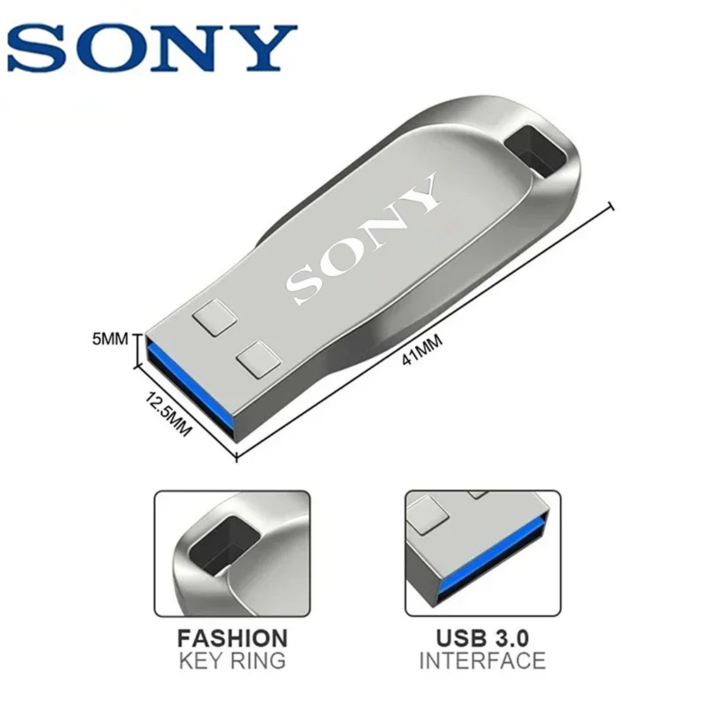SONY 2 TB USB 3.0 Pen Drive 1 TB 512 GB High-Speed-Transfer Metall SSD Pendrive Cle Tragbarer U-Disk-Flash-Laufwerk Memoria Stick