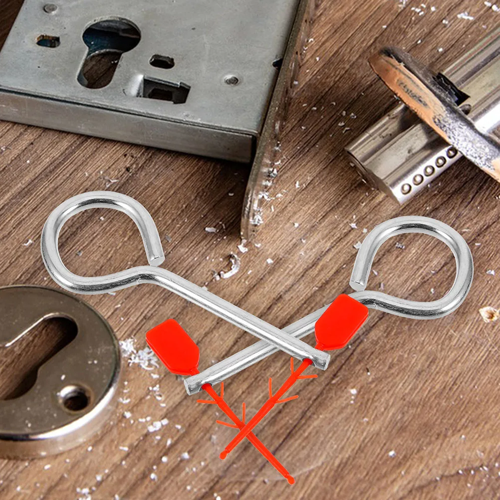50 set Fire Extinguisher Pin Set Replacement Safety Seals Iron Latch Components Parts Lock Home Office Use Handheld Fire