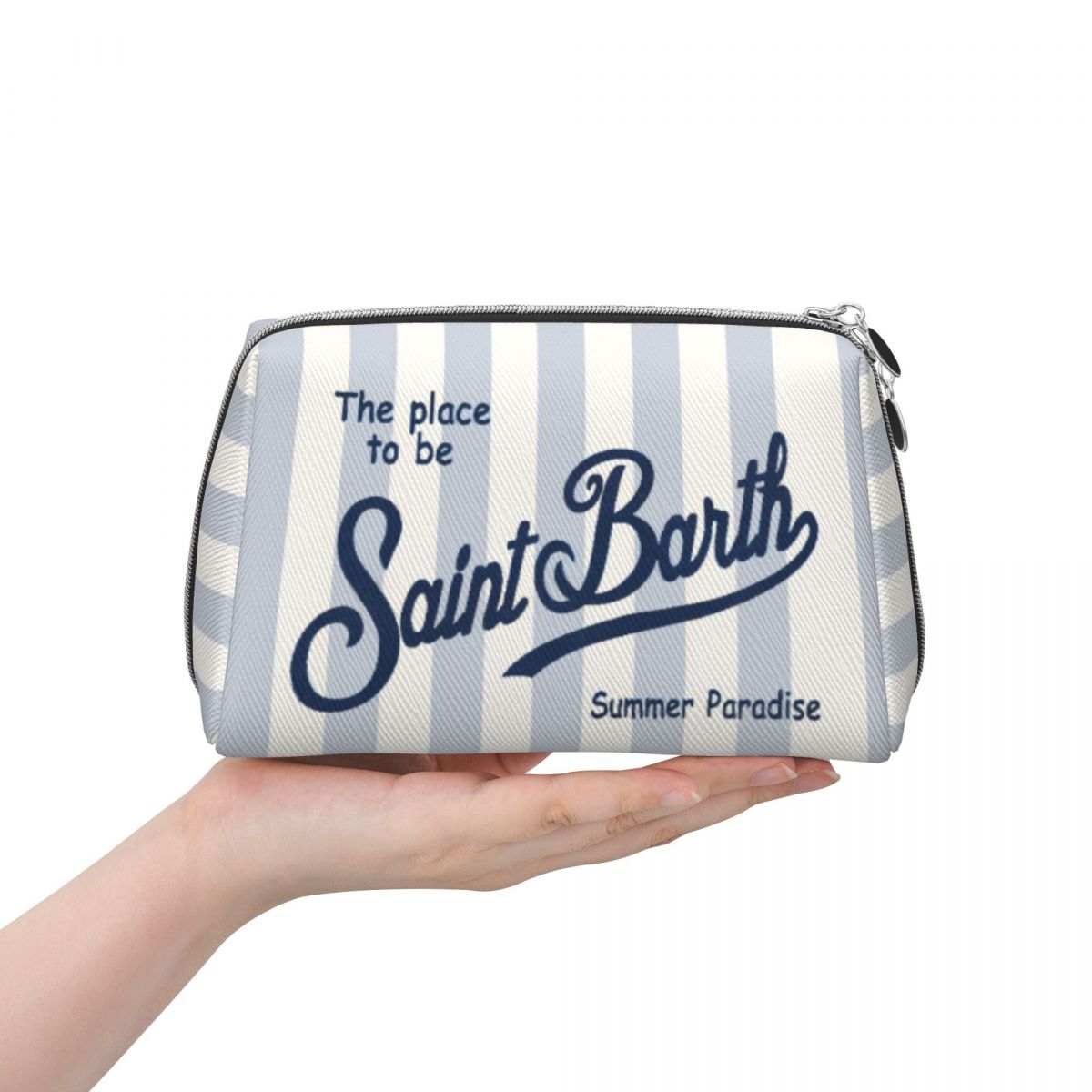 Stripe S-SAINT B-BARTH Exquisite and stylish portable multifunctional leather travel grooming and makeup bag