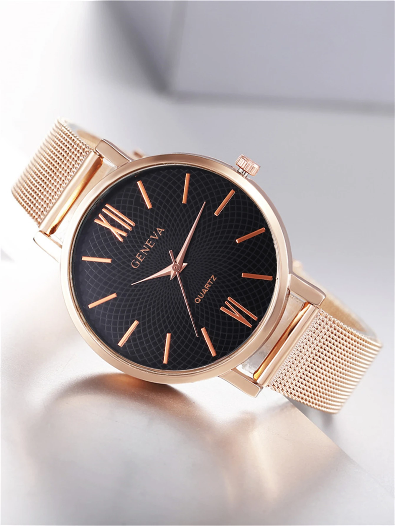 Nuevo reloj sencillo a la moda para mujer, reloj de ocio para mujer, relojes de pulsera deportivos de malla de acero, reloj de pulsera para mujer