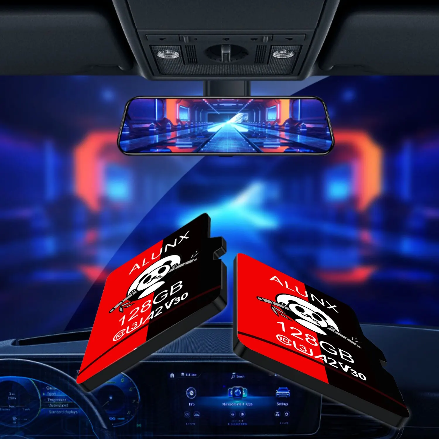 ALUNX-Carte mémoire Micro TF SD 100% authentique, 256 Go U3, 128 Go 64 Go 32 Go, classe 10 Flash, prise en charge mobile, UAV le matin, annulation ely osophb