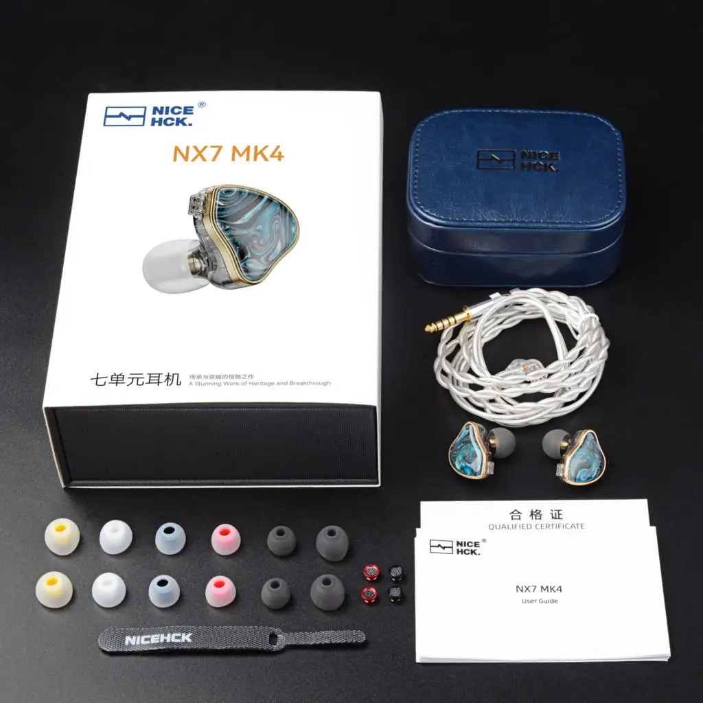 NICEHCK NX7MK4 MK4 auricular HIFI de madera estabilizada 7 unidades de controlador auricular audiófilo híbrido con filtros de sintonización reemplazables IEM MK3
