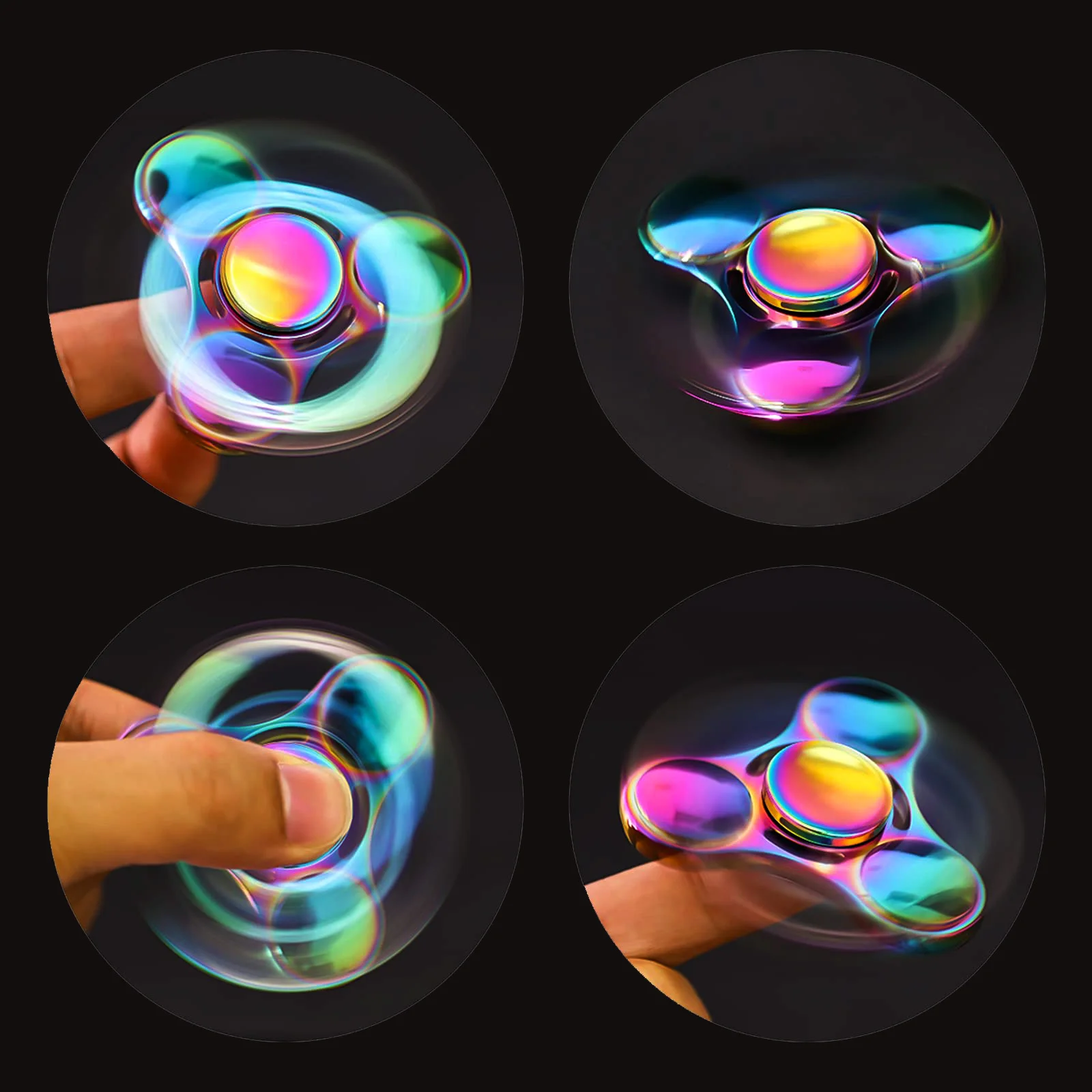 สแตนเลส Fidget Spinner เพิ่มเติม 3 นาที - High Speed Precision Metal Hand Spinner สําหรับ EDC, ADHD, ความวิตกกังวล