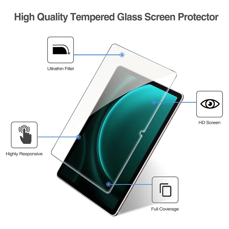Para samsung galaxy tab s9 fe protetor de tela de vidro temperado 10.9 polegada SM-X510 SM-X516B x510 x516b tablet película protetora à prova