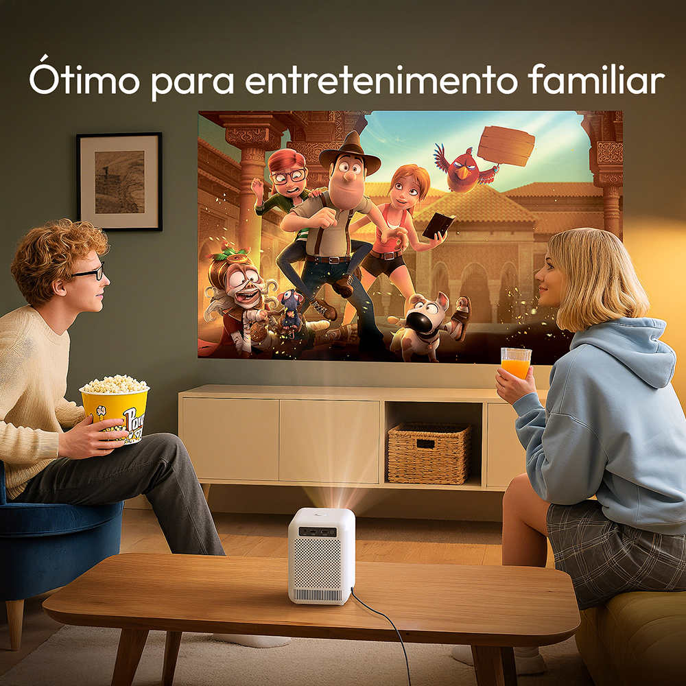 BYINTEK LOVE U4 Smart Mini Projetor de Home Theater 4K 1080P Vídeo Android WIFI para Cinema de Smartphone