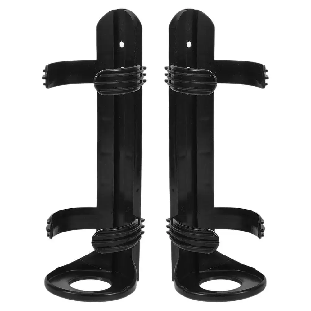 2pcs Fire Extinguisher Bracket Mount Black Holder for Vehicle Car Trunk Secure Durable Easy Installation Versatile