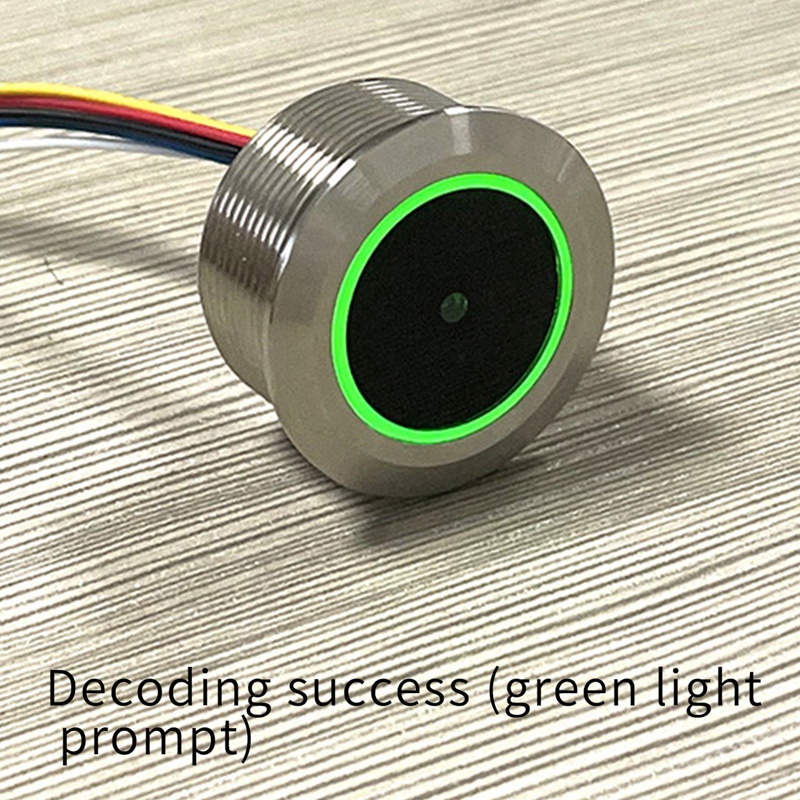 GM861 โลหะ LED ควบคุมแหวนไฟแสดงสถานะอินเทอร์เฟซ UART 1D/2D บาร์โค้ด QR รหัส Barcode Reader โมดูล
