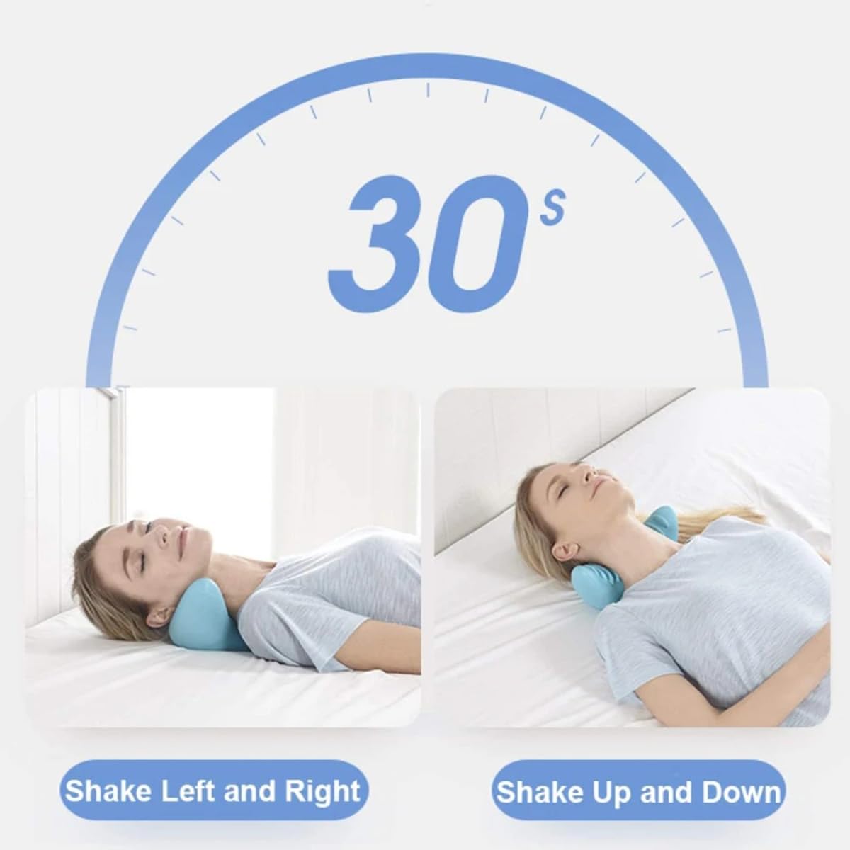 Relaxador de cuello y hombros, dispositivo de tracción cervical, almohada de masaje de soporte para espalda y hombros de acupresión, masaje de camilla de cuello