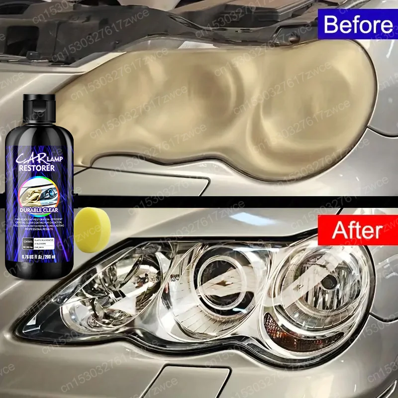 Car Headlight Polishing Agent Scratch Remover Repair Fluid Headlight Renewal Polish And Maintenance Liquid Kit Auto Accessories