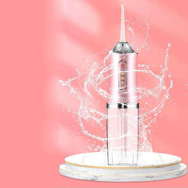 1 szt. Przenośny nić wodna USB akumulatorowy irygator doustny 220ML elektryczne urządzenie do czyszczenia zębów 3 tryby wodoodporny irygator