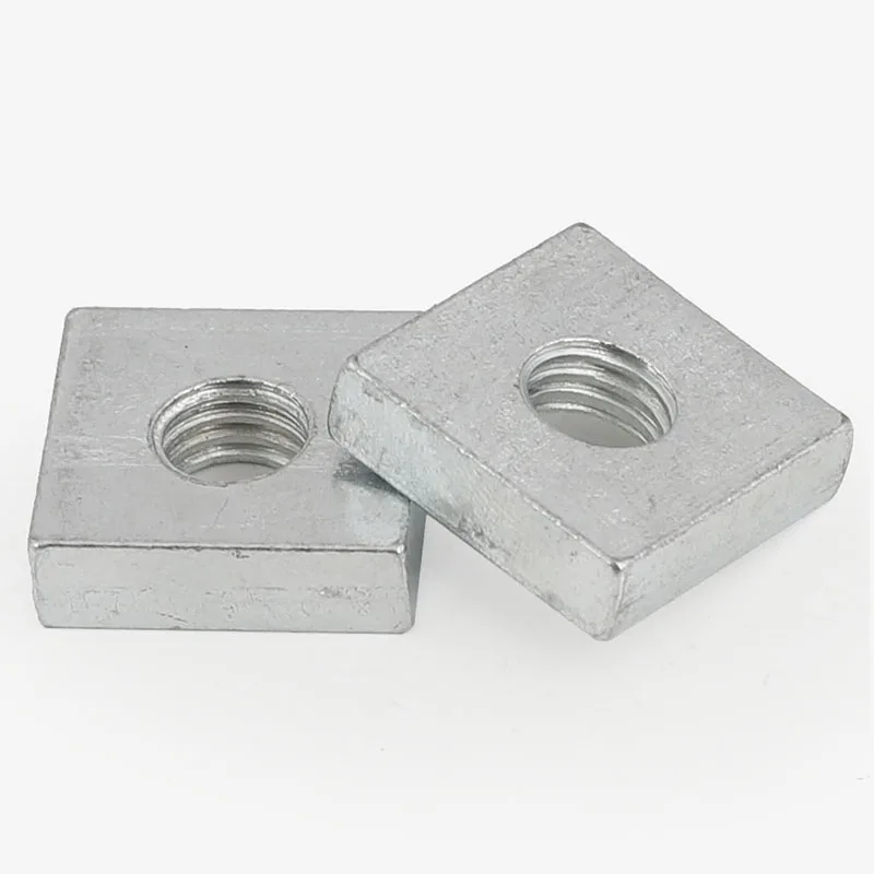 20/ 40pcs/lot Square Nut M3 M4 M5 M6 Carbon Steel Galvanized Zinc Plated Thin Quadrangle Block Compatible with Prusa MK3 DIN562
