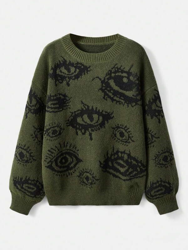 Traf Damen pullover y2k neue Pullover stricken tragen Winterkleid ung Damen Tops Vintage Damen bekleidung Langarm Top plus Größe