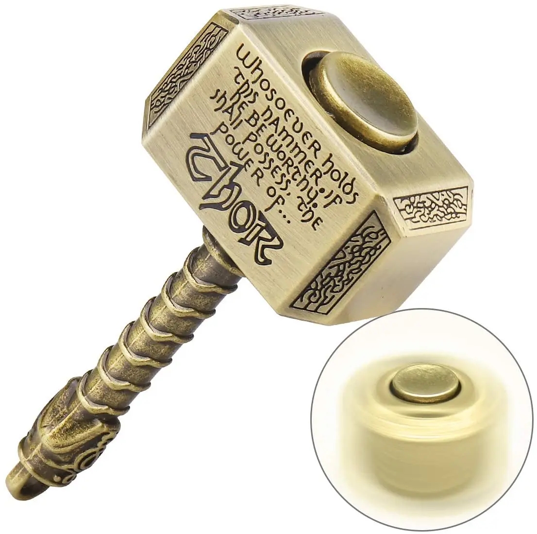 Engraçado martelo de metal cinético girando bolso brinquedo fidget spinner aniversário presente natal crianças adulto alívio do estresse brinquedos dedo brinquedo