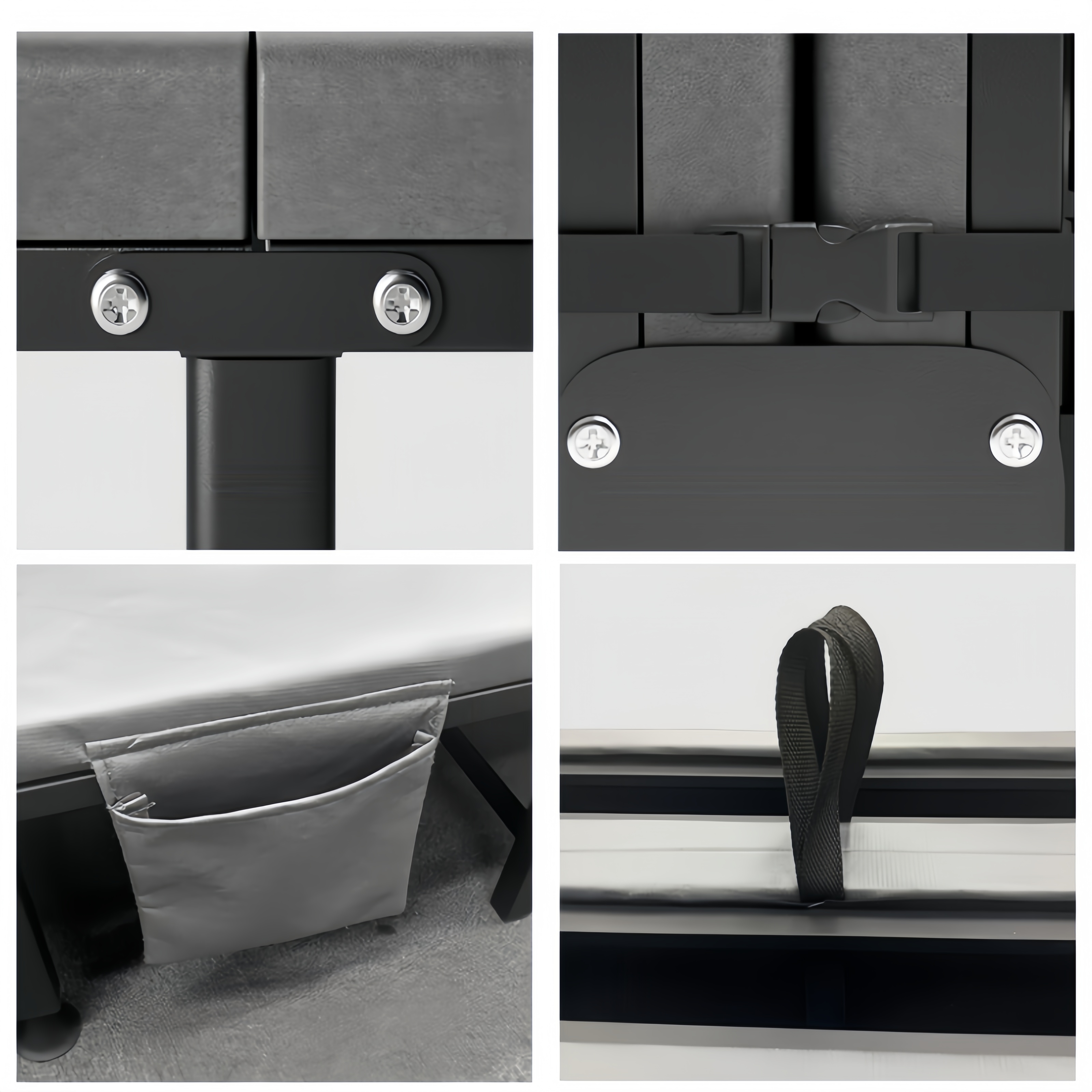 1 Folding Bed Dust Bag or 1 Folding Bed with High Density Compact Storage with High Density Sponge Mattress, Single Bed, Easy to Assemble, Lightweight, Portable Iron Frame Design for Office, Outdoor or Home Use, Safety Design