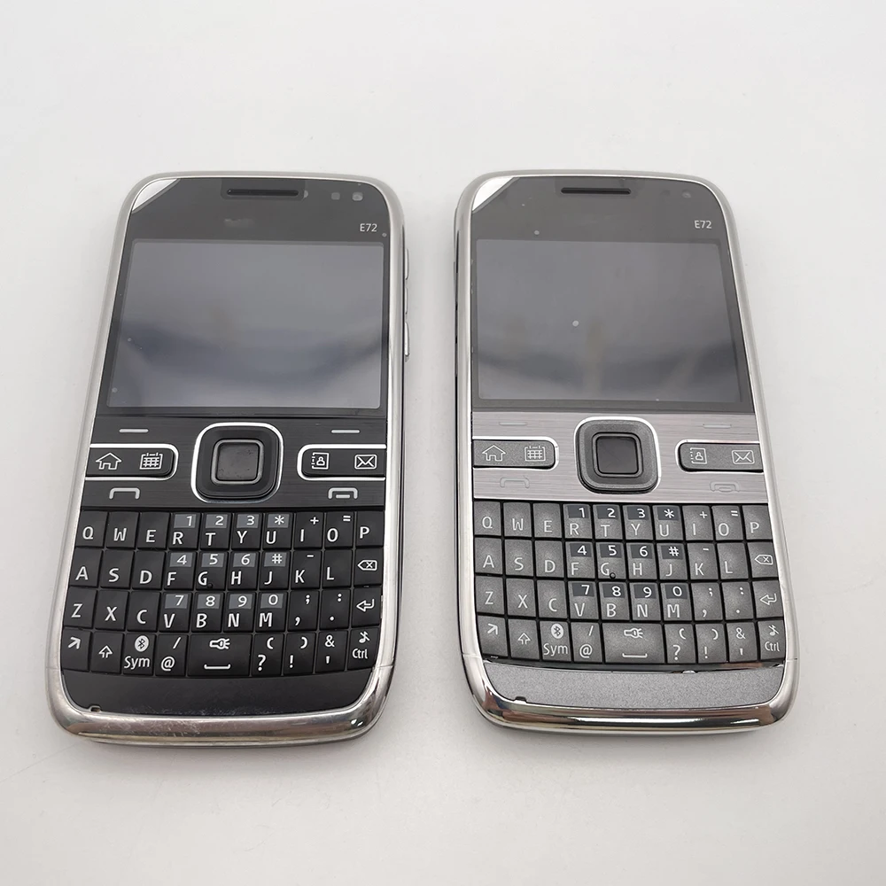 Original Unlocked E72 5MP Camera Bluetooth WI-FI Loudspeaker Phone Russian Arabic Hebrew Keyboard Made in Finland
