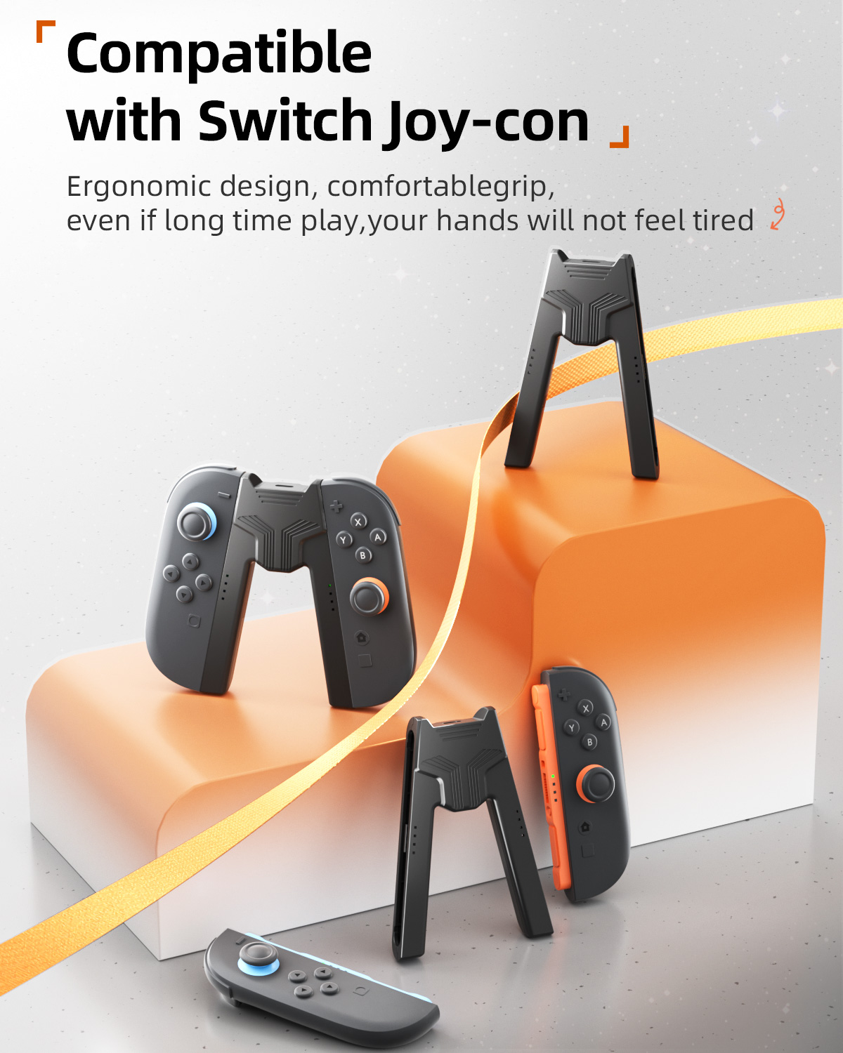 Charging Grip Bracket for Switch 2/1 Joycon Handle Gaming Controller Grip Charging Station for Nintendo Switch Accessories