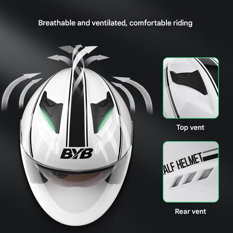 Capacete de equitação de motocicleta de casca dura abs de alta qualidade anti-uv lente dupla capacete anti-ciisão