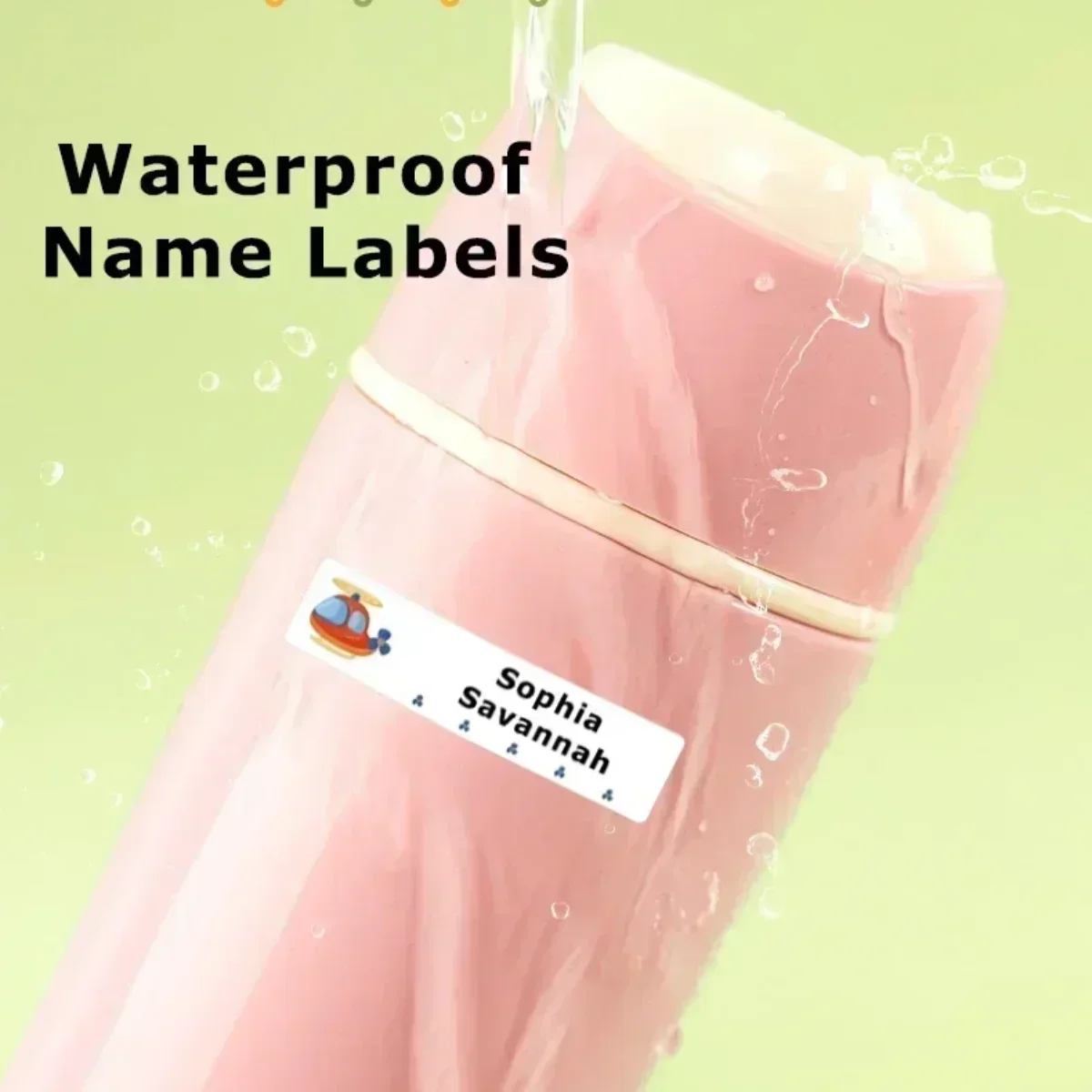 80pcs Custom Waterproof Name Labels for Kids Personalized Stickers for Water Bottles, Lunch Boxes, Backpacks, School Supplies