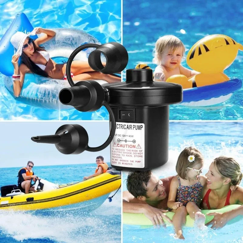 Elektrische aufblasbare Pumpe, Mini-Luftkissen, tragbare Campingpumpe, schnelle Füllung, Matratze, Schwimmbad, Luftfüllgebläse, Injektor