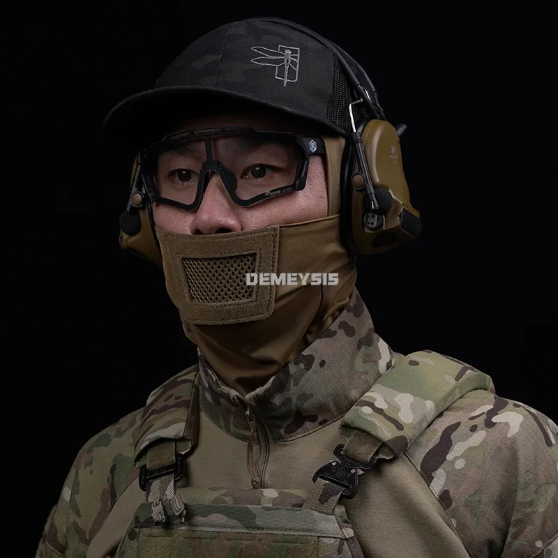 Taktische Sturmhaube, Kopfbedeckung, atmungsaktives Netz, Vollgesichts-Kopfbedeckung, Maskenabdeckung, Zahnräder für die Jagd, Paintball, Airsoft, Outdoor-Aktivitäten