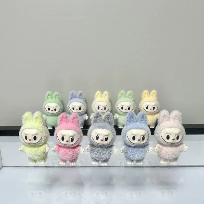 The First Generation Labubu น่ารัก Particle Station ท่าทาง Plush ของเล่นมินิจี้กระเป๋าอุปกรณ์เสริม DIY โทรศัพท์มือถือ CHAIN Accessor