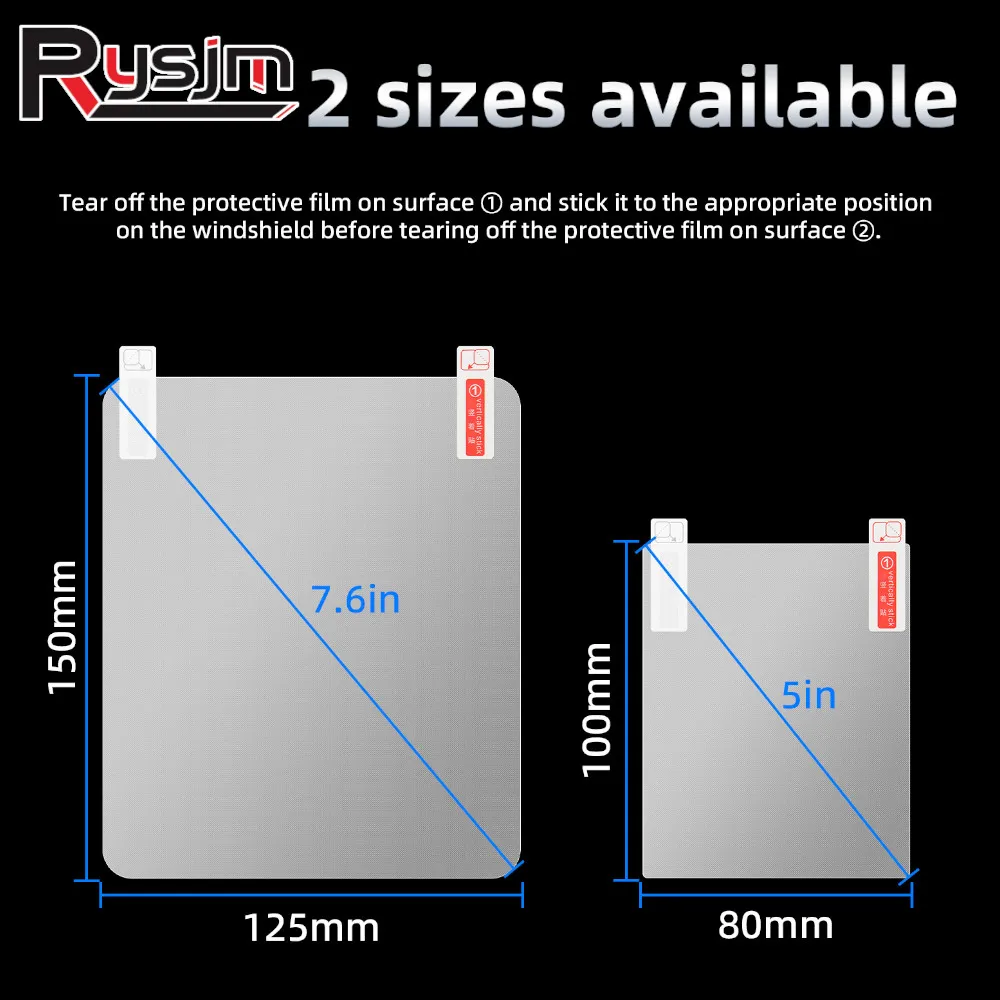 Película reflectante HUD para coche, sistema de visualización Head Up, película para pantalla de parabrisas, pegatina de pantalla transparente, accesorios para coche, 150x125mm
