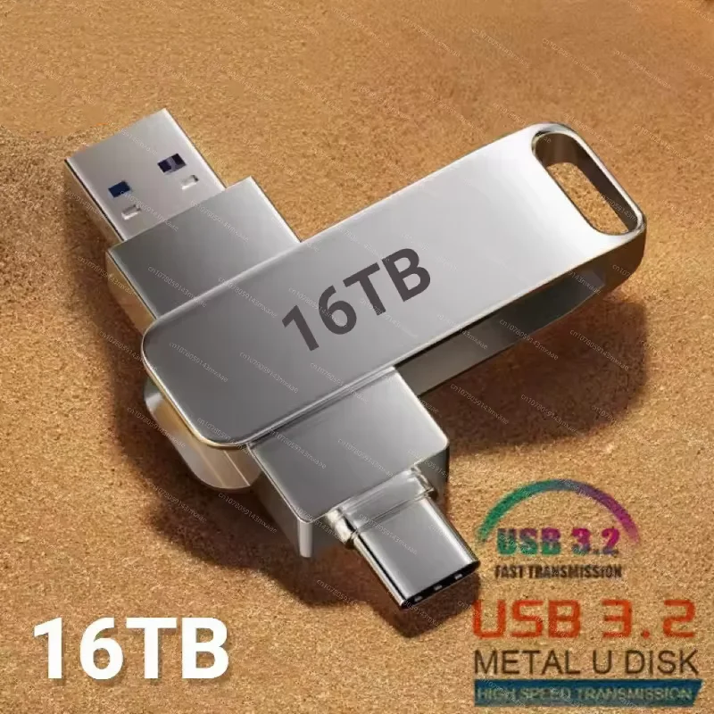 Xiaomi Mijia USB 3,2 unidad Flash 16TB lápiz de transferencia de alta velocidad 2TB dispositivos de almacenamiento impermeables de gran capacidad 2025 nuevo
