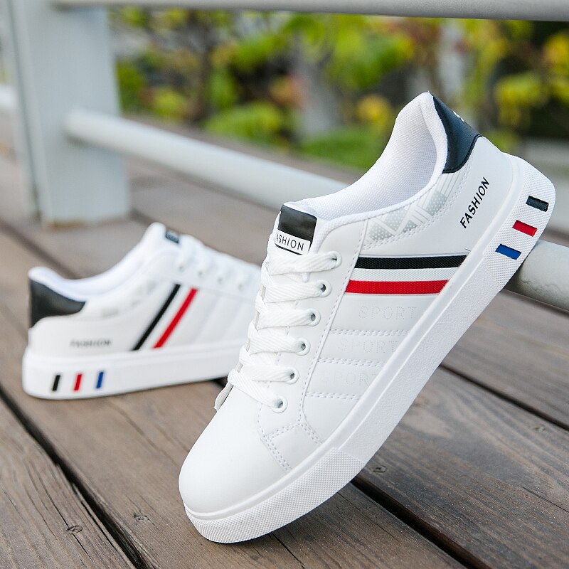 2024 Heren Casual Sneakers Nieuwe Mode Veterschoenen Witte Studentencomfort Sport Plus Size Gevulkaniseerde Schoenen Zapatillas De Hombre