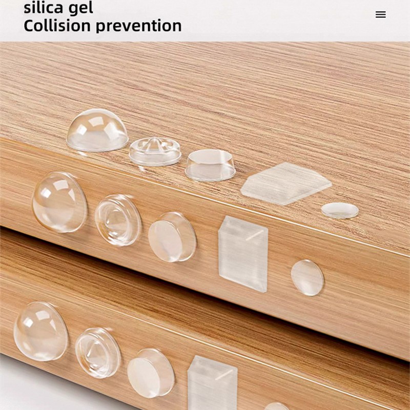 3329/3441 накладка на дверную ручку для защиты от столкновений, силиконовая наклейка, Настенная Наклейка на дверь холодильника, защита от частиц, бесшумный буфер