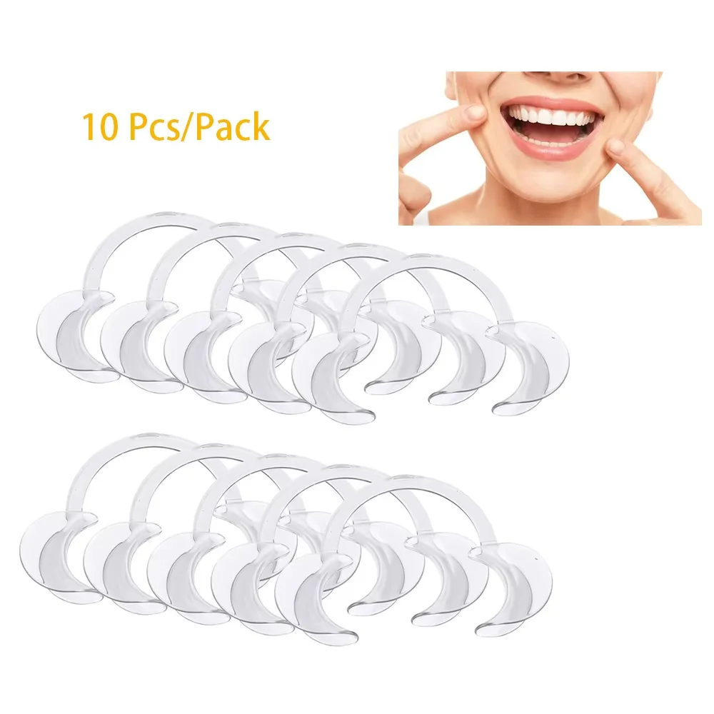 10 pçs dental c forma bochecha retrator lábio boca abridor intraoral ferramenta ortodôntica para oral dente branqueamento boca expansor plástico