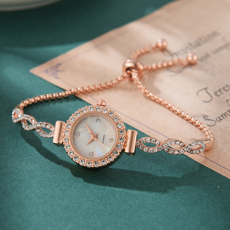 Relógio de quartzo de strass feminino, relógios femininos, relógio, moda