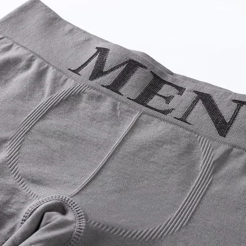 5 uds. Calzoncillos Boxer cómodos de Color liso elástico alto para hombre de estilo fino pantimedias transpirables