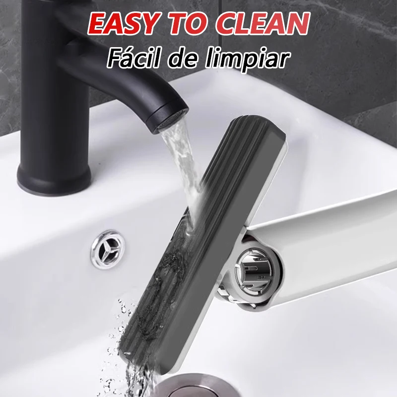 Mini Mop Zelf Knijp Mop Krachtig Opvouwbaar Huishoudelijk Schoon Gereedschap Geen Handwas Sterke Absorberende Mop voor Badkamer Keuken Desktop