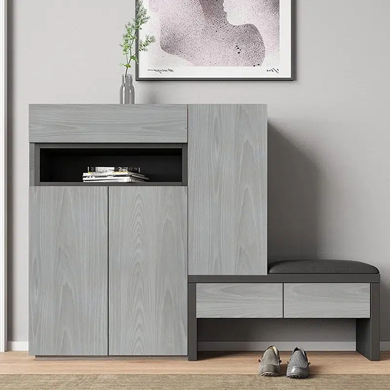 15M สีเทาไม้ PVC กันน้ำกาวในตัววอลล์เปเปอร์ Peel และ Stick สติกเกอร์ตกแต่งสติ๊กเกอร์แปะผนังสำหรับเฟอร์นิเจอร์ Refurbish