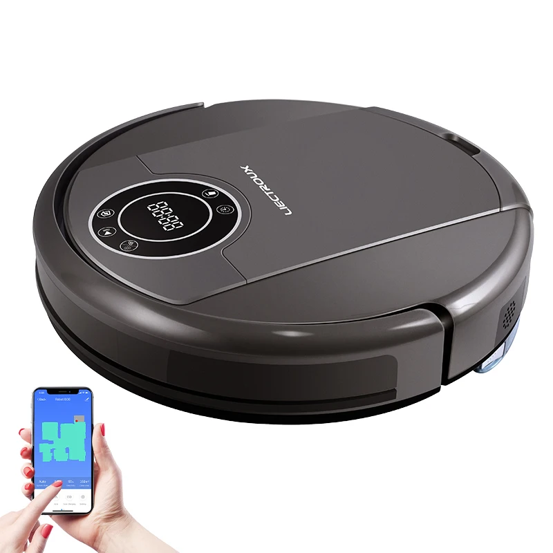 Robot aspirador LIECTROUX ZK808, mapeo inteligente, con memoria, aplicación WiFi y control por voz, fuerte succión de 4000 Pa, seco y húmedo