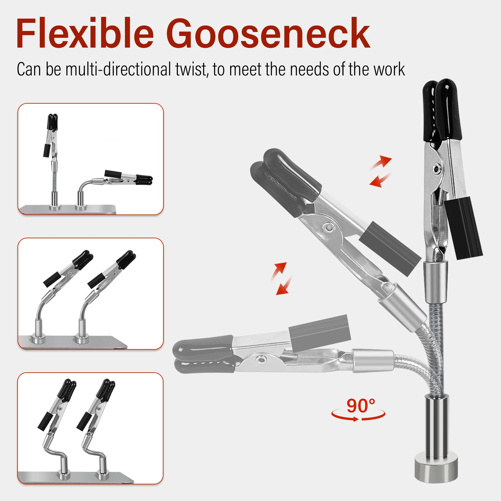 Soldering Helping Hands 4 Magnetic Universal Flexible Arm Welding Assistant PCB Clamp Thir Hand Welding Repair Tools