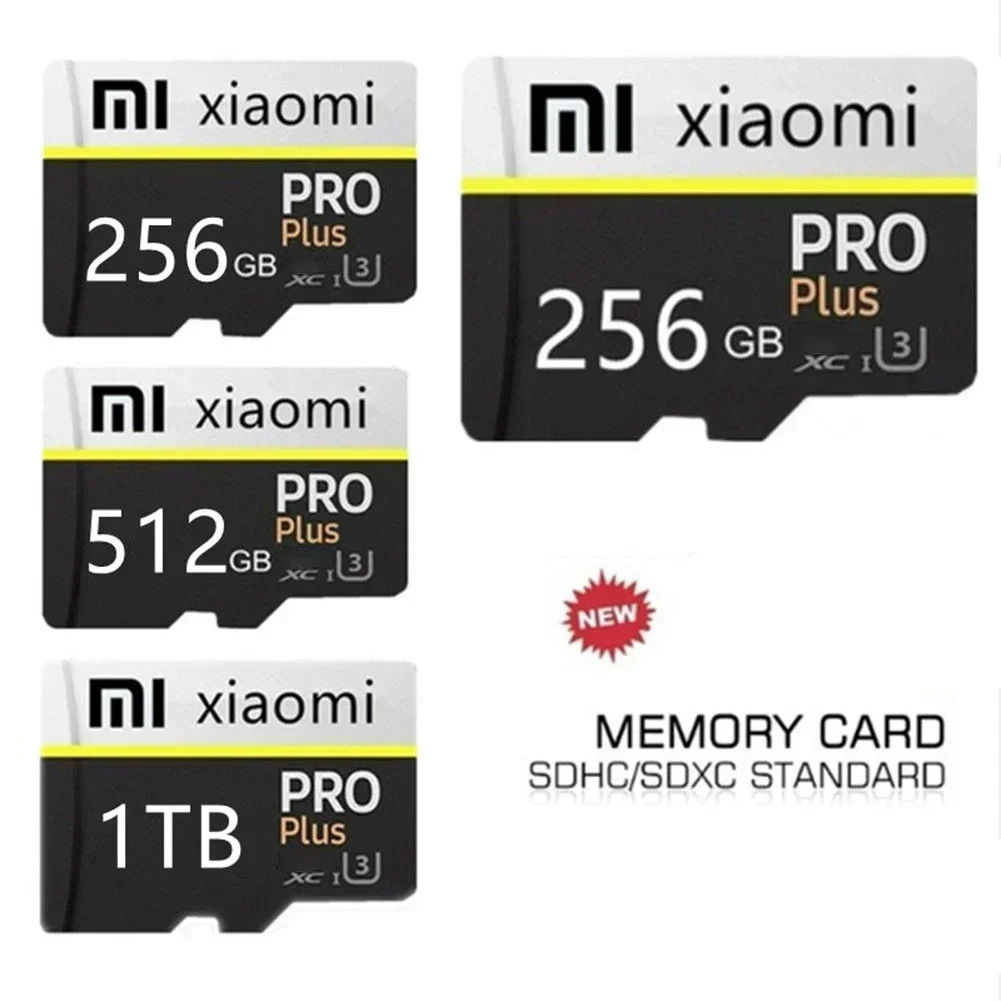 Xiaomi Micro TF SD-карта 256 ГБ 512 ГБ 1 ТБ 2 ТБ Карта памяти Class10 TF-карта 512 ГБ TF Minisd Флэш-память USB-накопитель Бесплатный адаптер