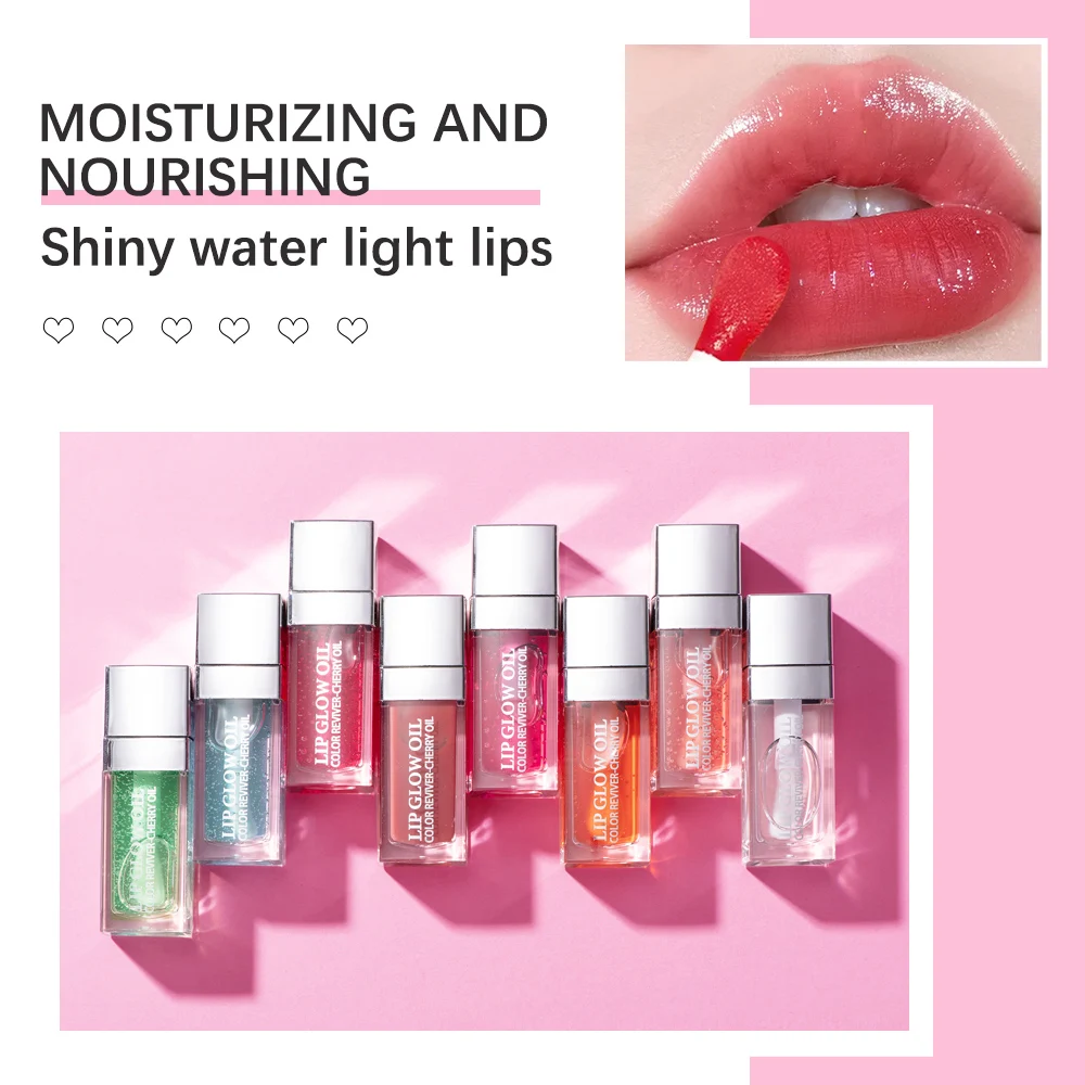 6ml 크리스탈 젤리 모이스춰 라이징 립 오일 플럼 핑 안전 립 글로스 메이크업 섹시 플럼프 하이 드레이팅 립 글로우 오일 틴티드 립 플럼 퍼