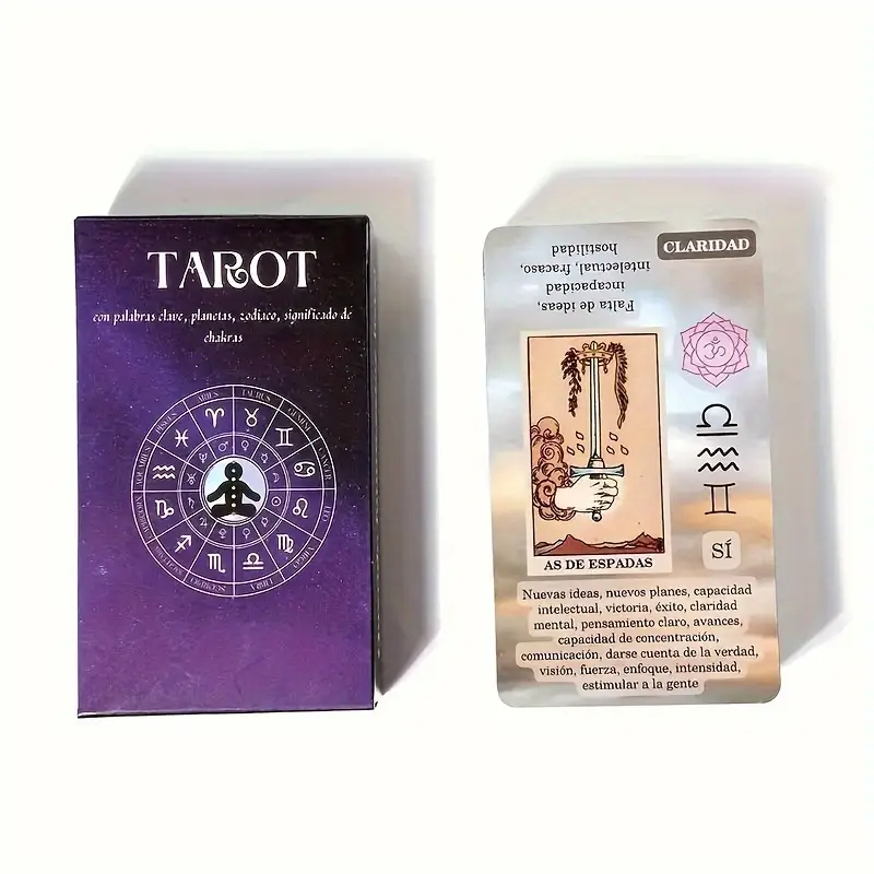Bedeutung Tarot-Karte für Anfänger, Schlüsselwort, antikes Tarot-Deck, 78 Karten, Wahrsagespiel, Wahrsagerei-Tools, perfektes Geschenk