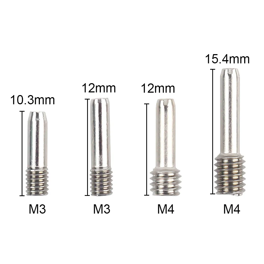 INJORA 10 Chiếc Đồng Hồ Thép Không Gỉ M3 M4 Không Đầu Lục Giác Driveshaft Vít Chân Cho 1/10 RC Xe Bánh Xích