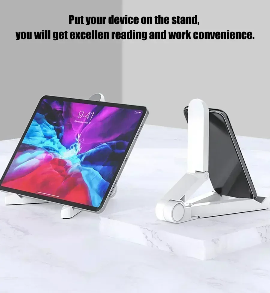 Multifunctional Foldable Tablet Stand Holder Universal for iPad Air/Pro Samsung Xiaomi Huawei Tablets & Phones  Adjustable Angle