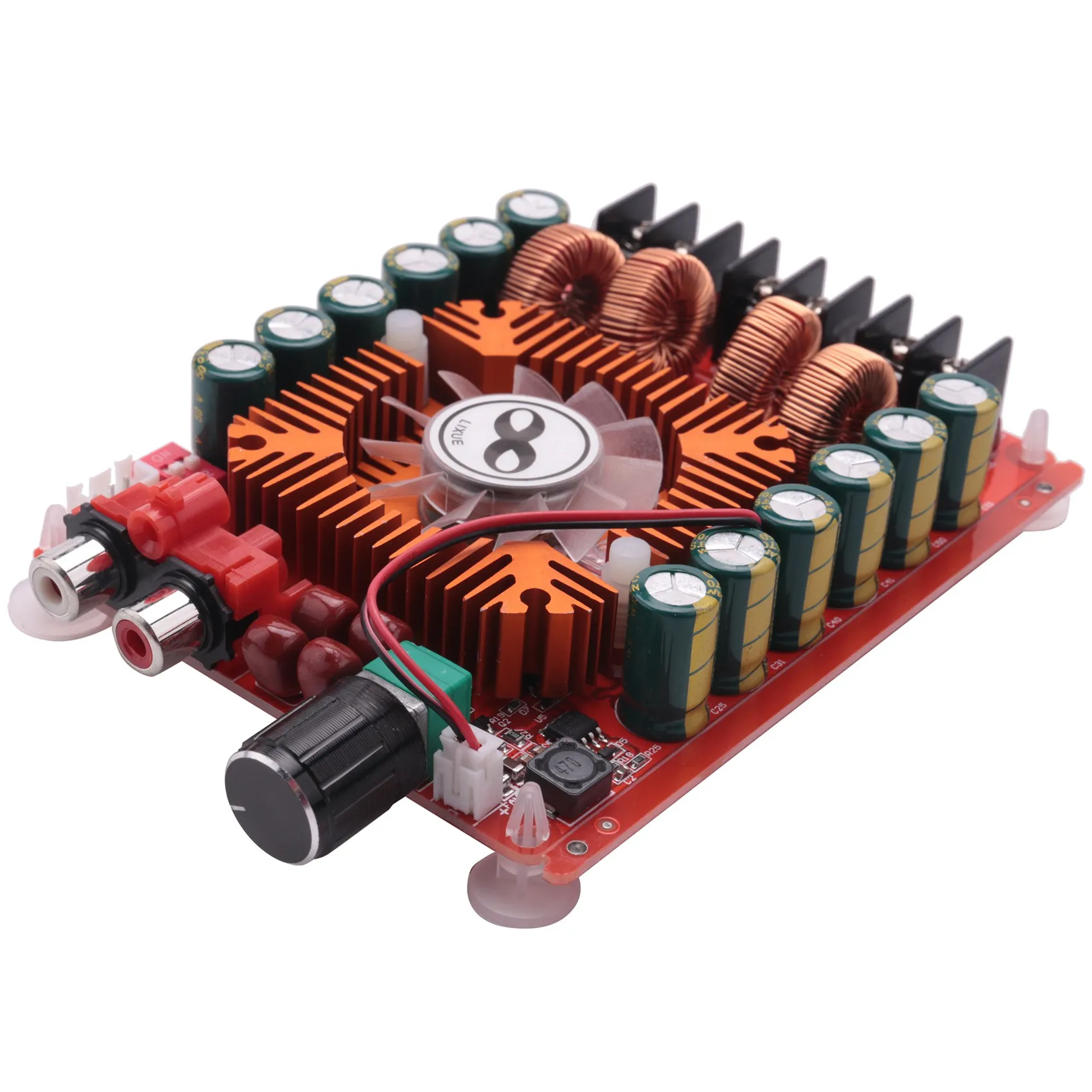 TDA7498E 2X160W Dual Channel Audio Amplifier Board, Support BTL Mode 1X220W Single Channel, DC 24V Digital Stereo Power Amp Modu
