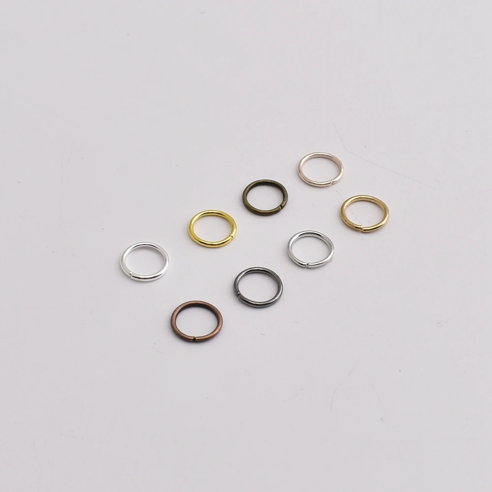 100-200 ピース/ロット 3-8 ミリメートルシングルループオープン丸カンスプリットリングコネクタジュエリーメイキング用品 Diy 手作りアクセサリー