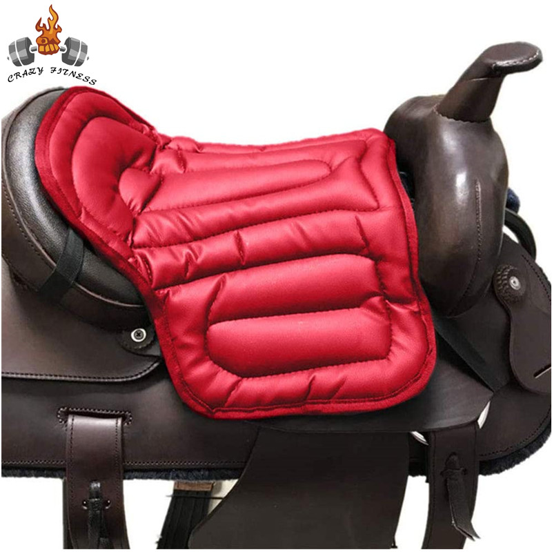 Almohadilla para sillín de montar a caballo, almohadilla para asiento ecuestre suave, equipo para montar a caballo, almohadilla para sillín de PU integral, almohadilla para sillín occidental indolora