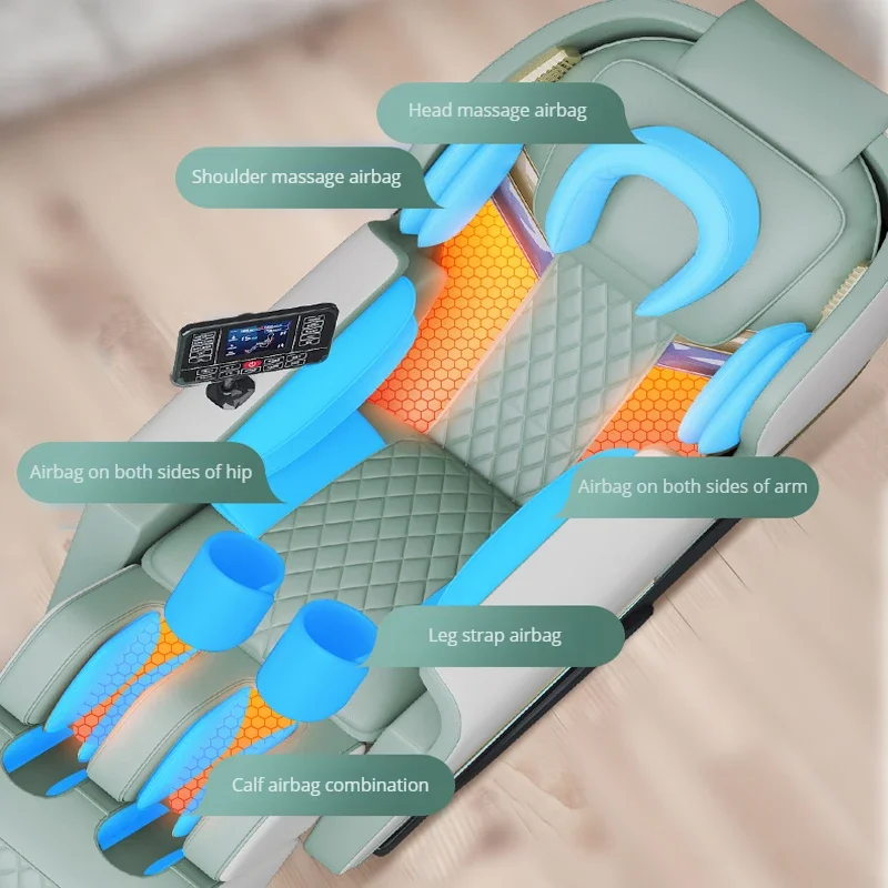 China Best 0 Gravity Electric 3d 4d Sl Track Salon Silla de masaje Cama de cuerpo completo 2022