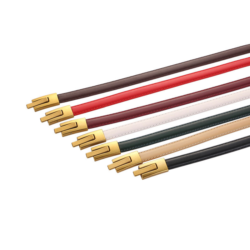 Ремень 100% натуральная кожа, для юбки, регулируемый