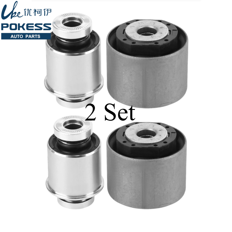 2 комплекта автомобильных рычагов подвески, большая маленькая втулка для Ford Mondeo MK5 Fusion Taurus Edge Galaxy Smax F2GC5K653AXB FR3C3C270AA