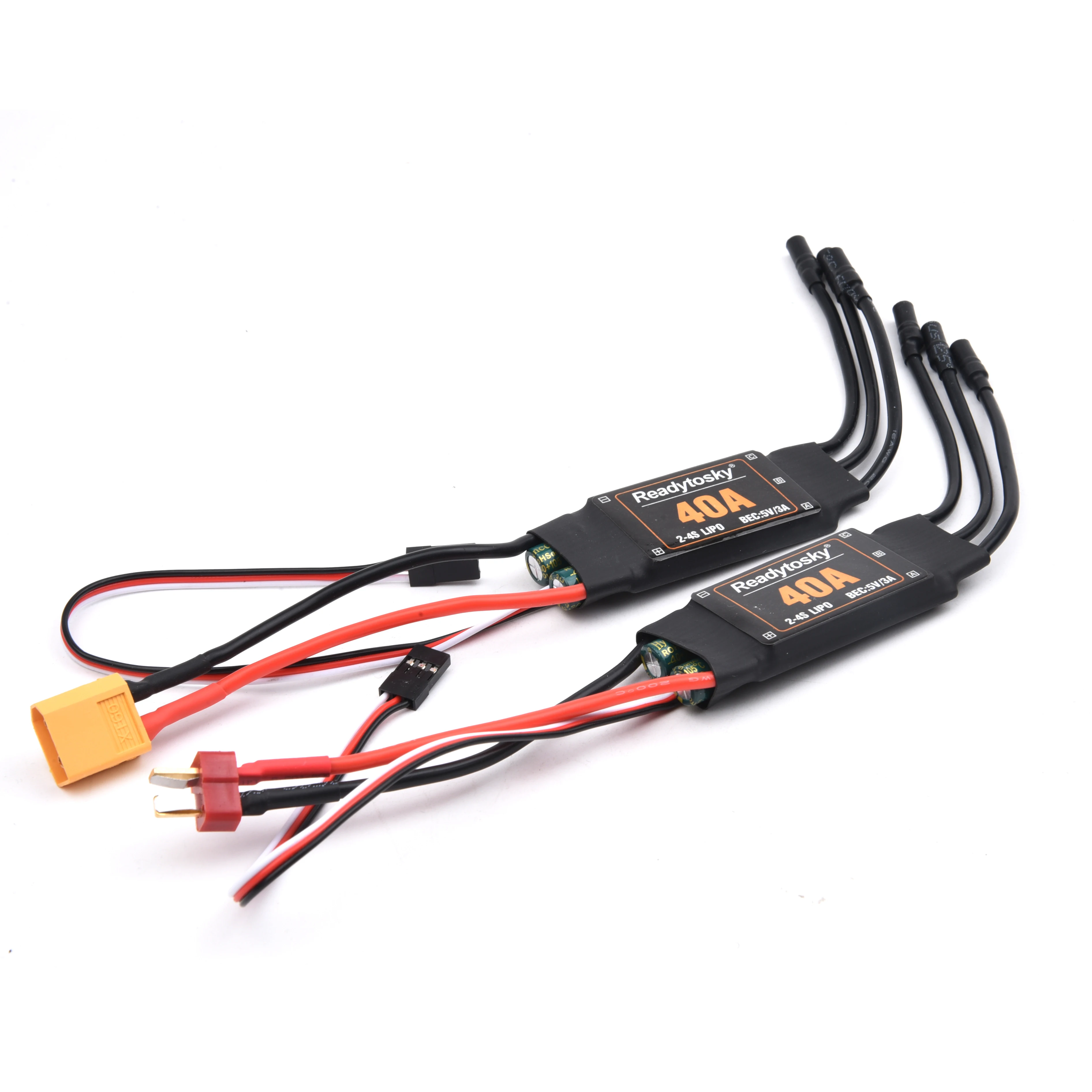 40A Brushless ESC 2-4S Electronic Speed Controller 5V 3A UBEC 3.5 มม.หัวกล้วยสําหรับ RC FPV quadcopter เครื่องบินเฮลิคอปเตอร์